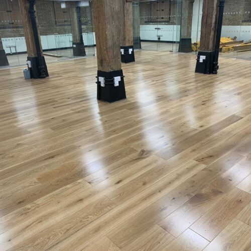 London office with energy efficient underlay and engineered wood flooring